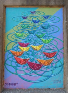 Boatscape - Community13 mural 120x72