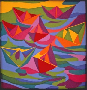 Ramo de Botes80serigraph18x18