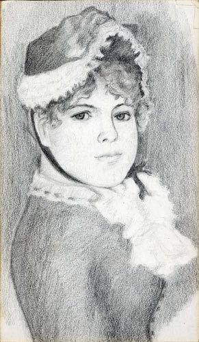 By The Sea Shore after Renoir 74 gp 14x10