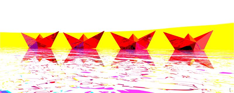 Boatscape-Chicago#5, 11 pp 11x26