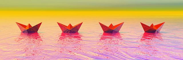 Boatscape-Chicago #3, 13 pp 11x34 