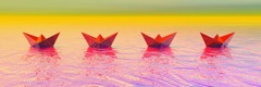 Boatscape-Chicago #3, 13 pp 11x34