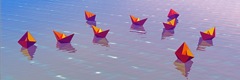 Boatscape-Flock 13 pp 11x34