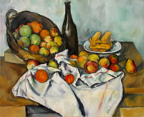 in progress - Cezanne'sBasket of Apples 17 oc 26x32