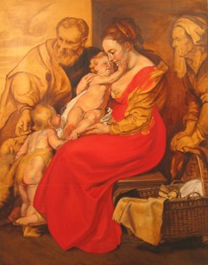 Rubens' Holy Familyin progress04 op 47x36